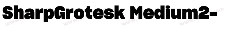 SharpGrotesk Medium2字体转换